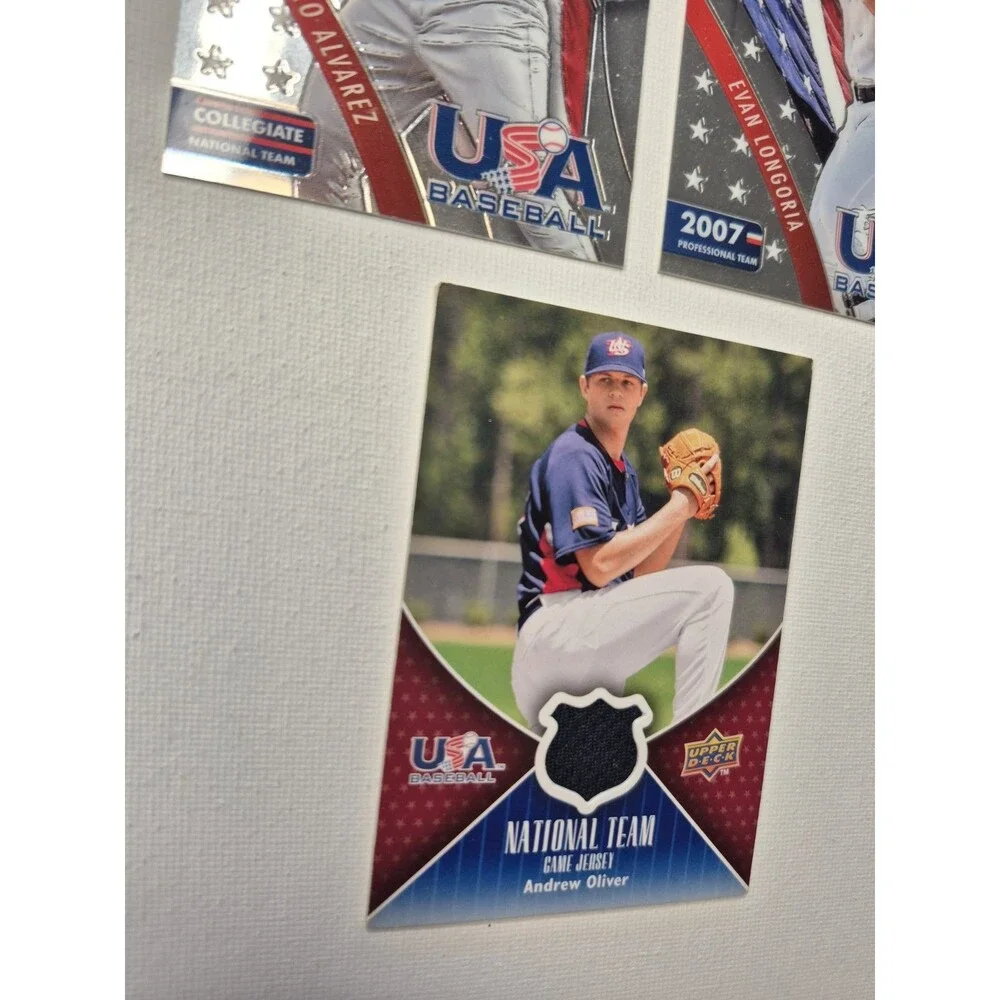 USA Baseball Card Lot Panini Prizm Pedro Alvarez Evan Longoria + Andrew...